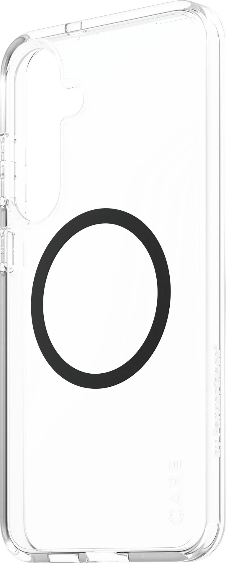 Mbështjellës PanzerGlass CARE Flagship, për Samsung Galaxy S25 Plus, transparent/zi, QI compatible