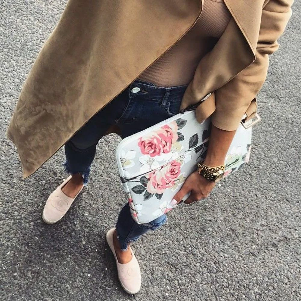 Mbështjellës Canvaslife për laptop 13-14 inç, Blu e bardhë