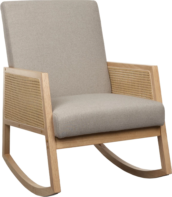 Karrige lëkundëse Ammos, bezhë, 65x82x96cm