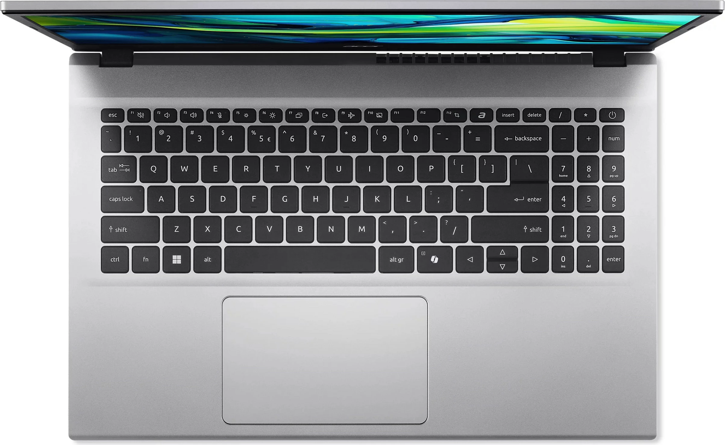 Laptop Acer Aspire Go 15 AG15-42P-R1VS, Ryzen 7 5825U, 8GB RAM Memorje, 512GB SSD, 15.6" FHD, Linux, Pure Silver