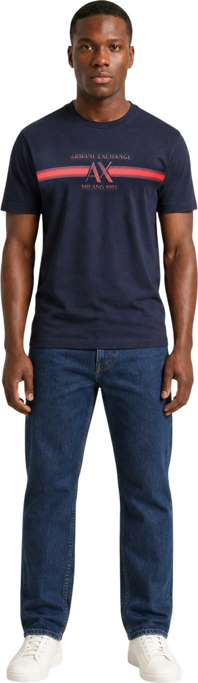 Maicë për meshkuj Armani Exchange XM003103 AF10356, blu [Madhësia: XS]