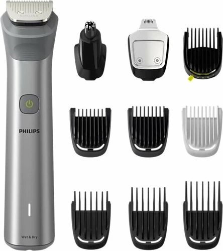Makinë rroje Philips Multigroom Series 5000 MG5920/15, 0.5-16 mm, 120 min, set 10-në-1, argjendtë
