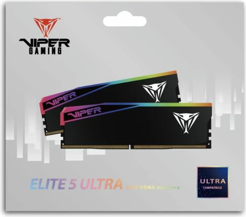 RAM Memorje Patriot Viper Elite 5 Ultra RGB VEUR532G6432K 32GB (2x16GB) DDR5-6400 CL32 1.4V, e zezë