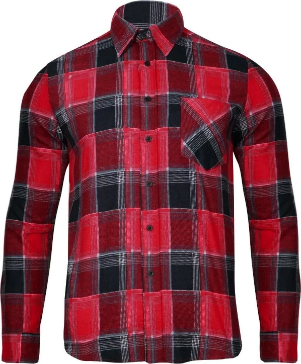 Srajcë flanel LAHTI PRO LPKF1 XL 100% pambuk 120 g/m² kuqe/zezë