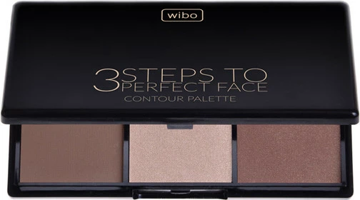 Paletë konturimi fytyre Wibo 3 Steps To Perfect Face Contour Palette për femra Dark 10g