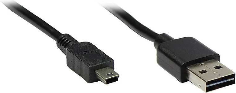 Kabllo USB GoodConnections Alcasa USB 2.0 USB-A në Mini-USB, 1m, e zezë