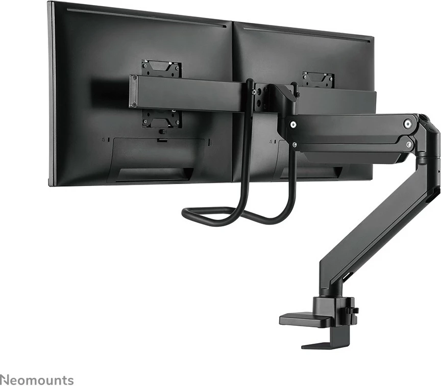 Krah monitori Neomounts NM-D775DXBLACK, për 2 ekrane, 32 inç, kapëse/gromet, i zi