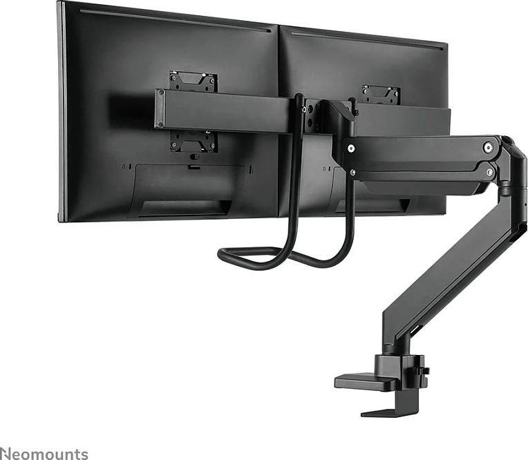 Krah monitori Neomounts NM-D775DXBLACK, për 2 ekrane, 32 inç, kapëse/gromet, i zi