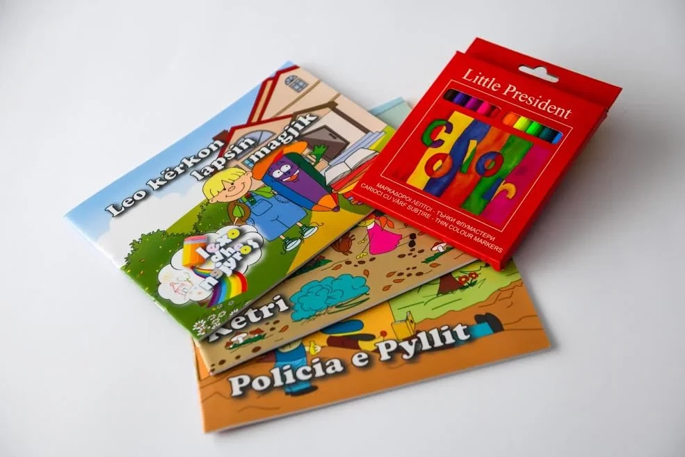 Set 3 libra LFN3 për fëmijë + ngjyrat, 10014