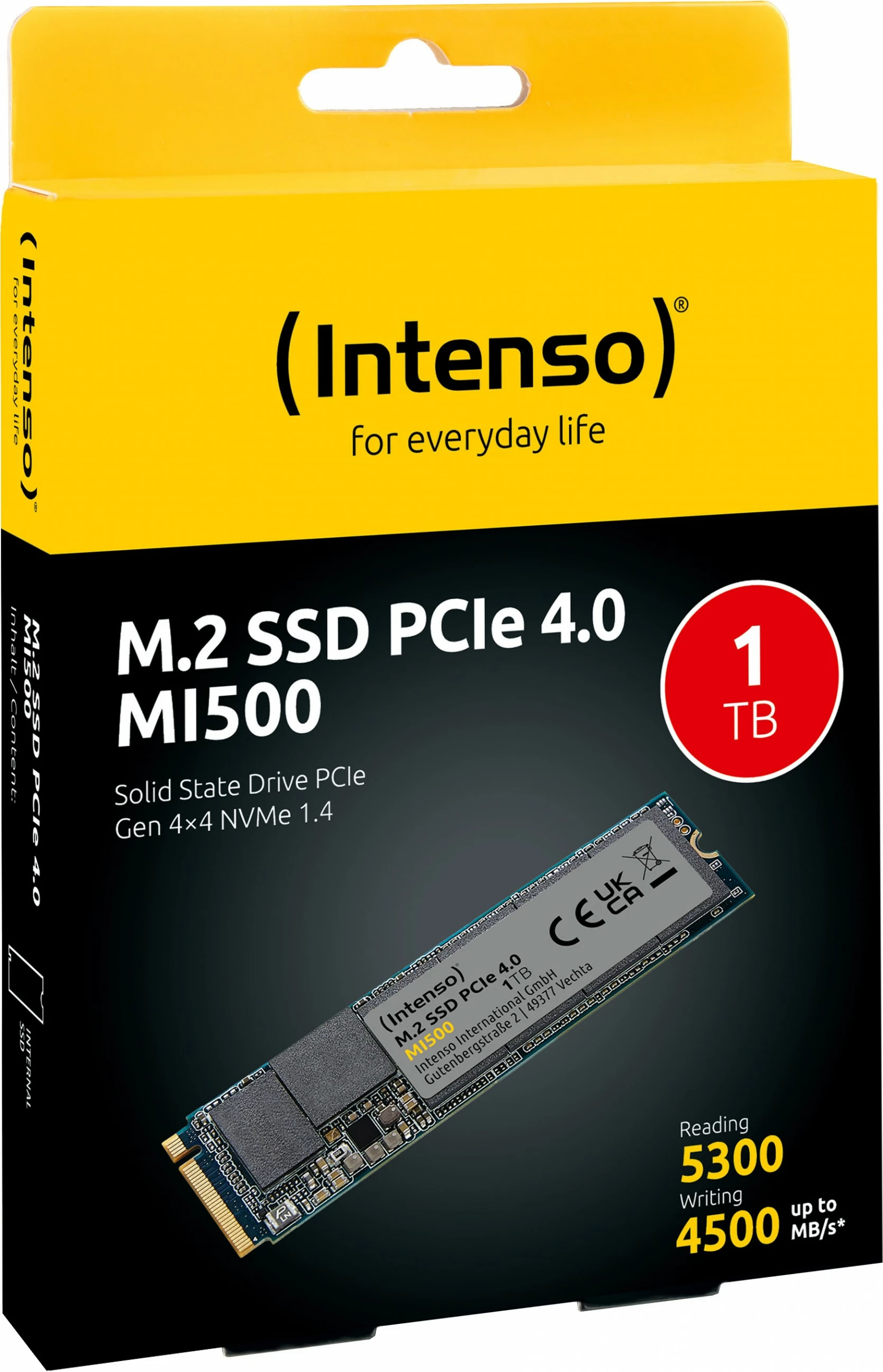 SSD Intenso MI500, 1 TB, M.2, 5300 MB/s