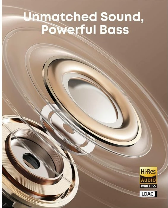 Kufje wireless Anker Soundcore AeroClip A3388G11, 32 orë, Bluetooth 5.4, IPX4, Black