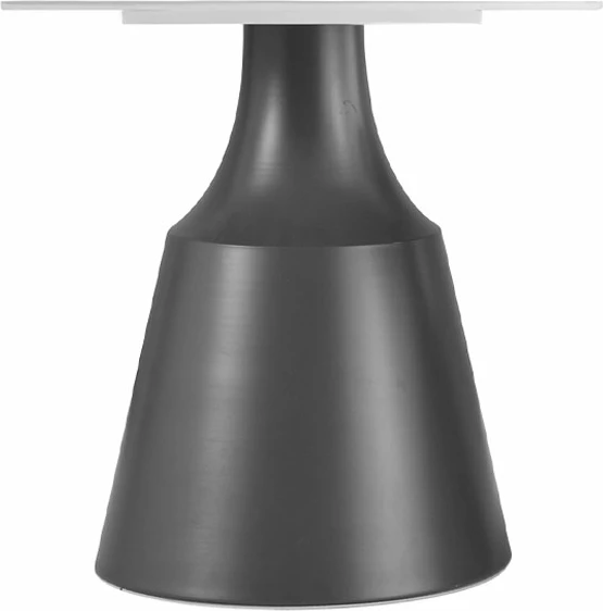 Set tavolina kafeje KAIA, 2 copë, e bardhë/zezë, 70x70x40