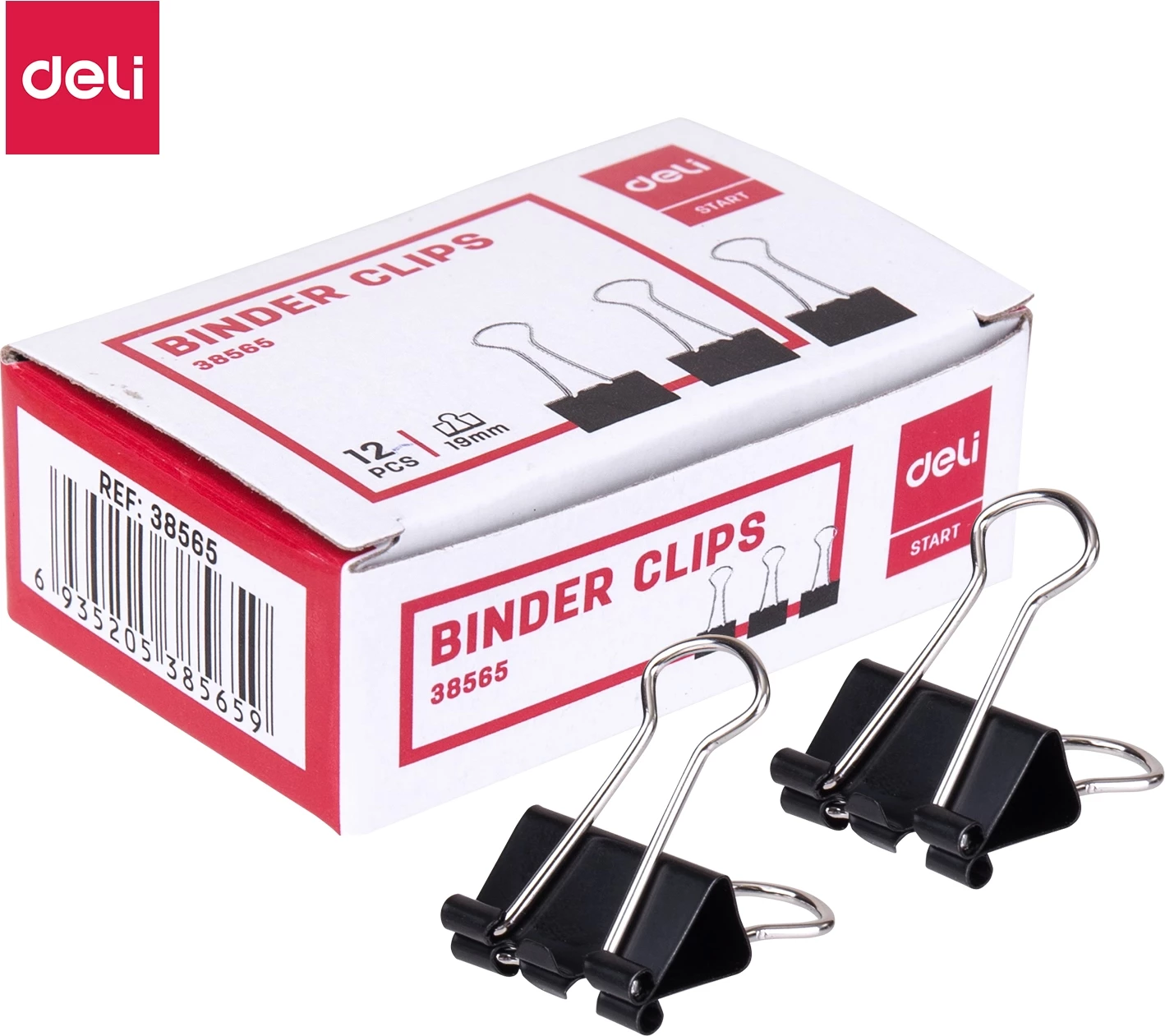 DELI BINDER CLIPS 19mm