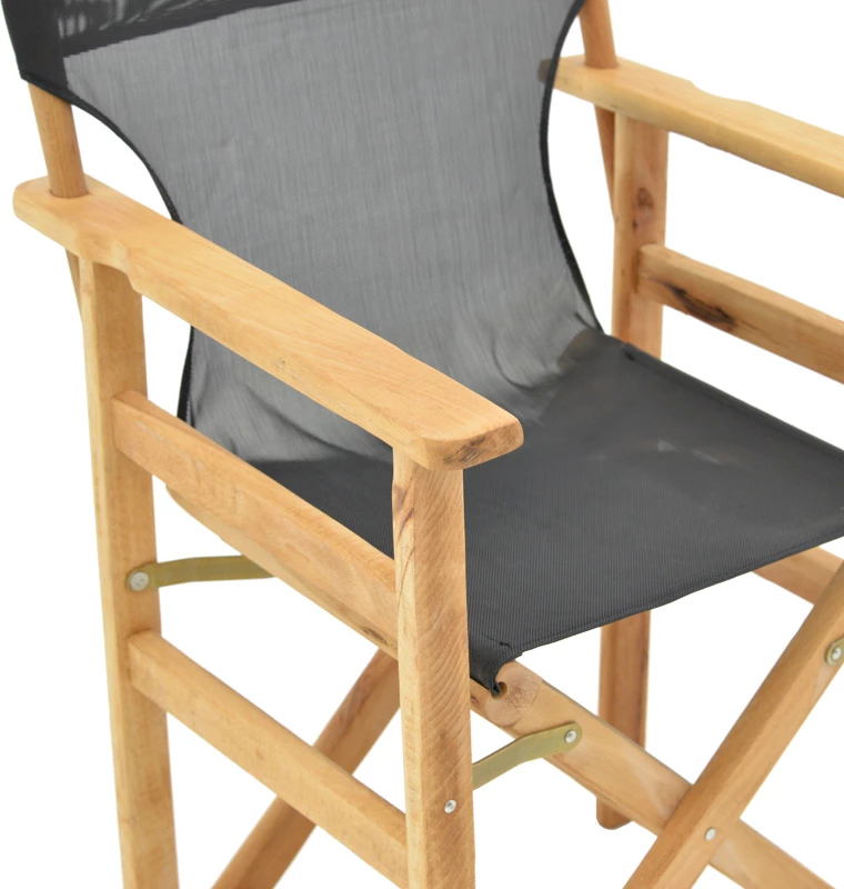 Karrige regjisori, dru ahu, ngjyrë natyrale - pëlhurë e zezë e errët Nexus