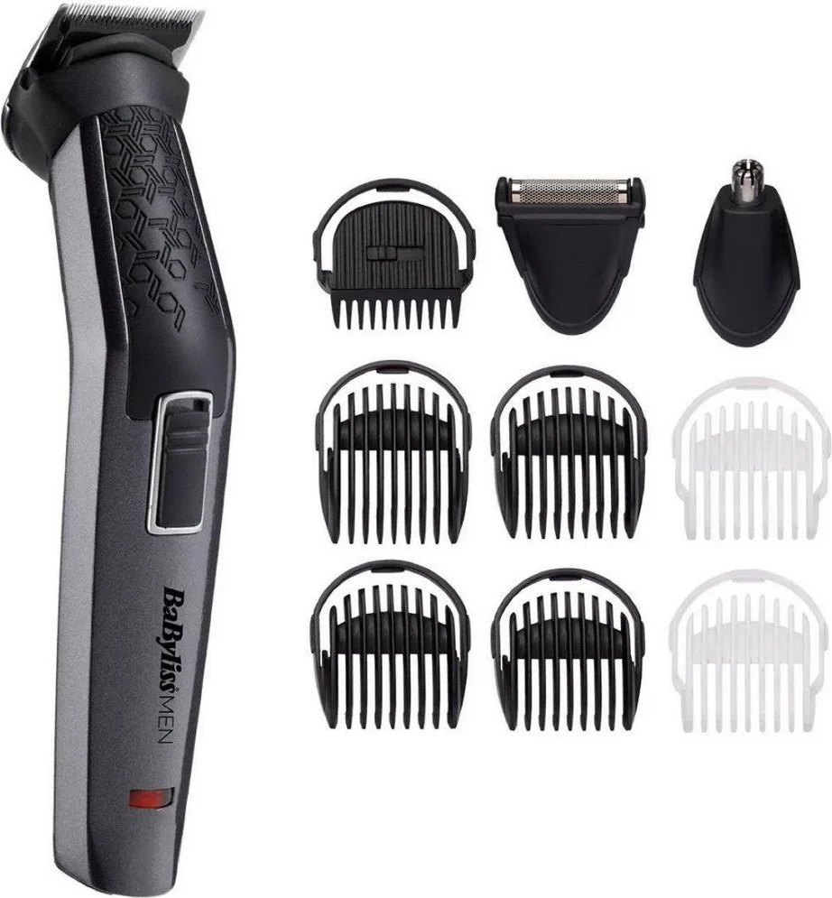 Makinë rroje/Trimmer BaByliss MT727E 10-në-1, pa tela, autonomi 60 min, teh titan-karbon, me aksesorë
