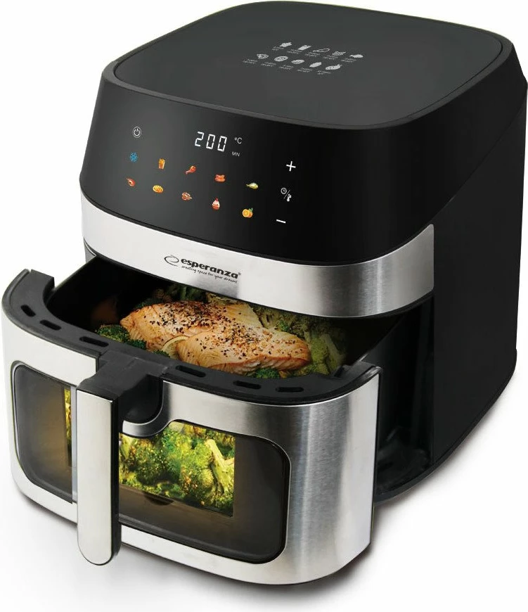 Fritezë pa vaj Esperanza EKA005 8L 1600W, e zezë