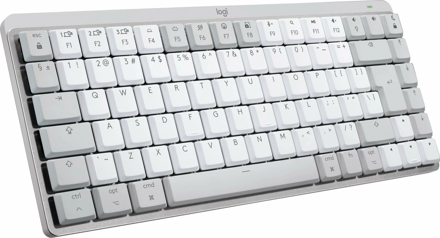 Tastierë mekanike wireless Logitech MX Mechanical Mini për Mac 920-010799, US layout, me ndriçim, gri