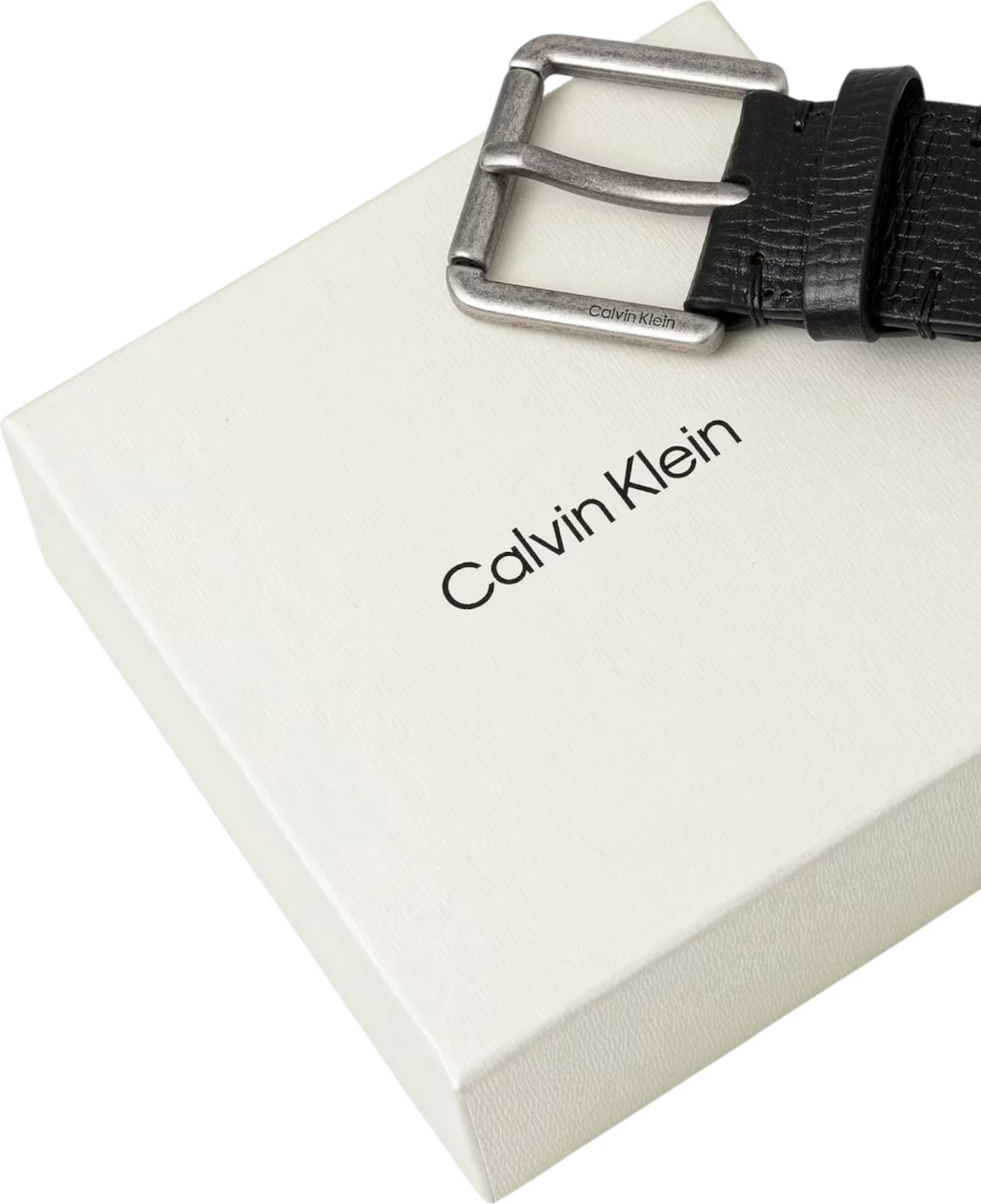 Rrip lëkure për meshkuj Calvin Klein LV04D7098G, i zi-argjend [Madhësia: 100]