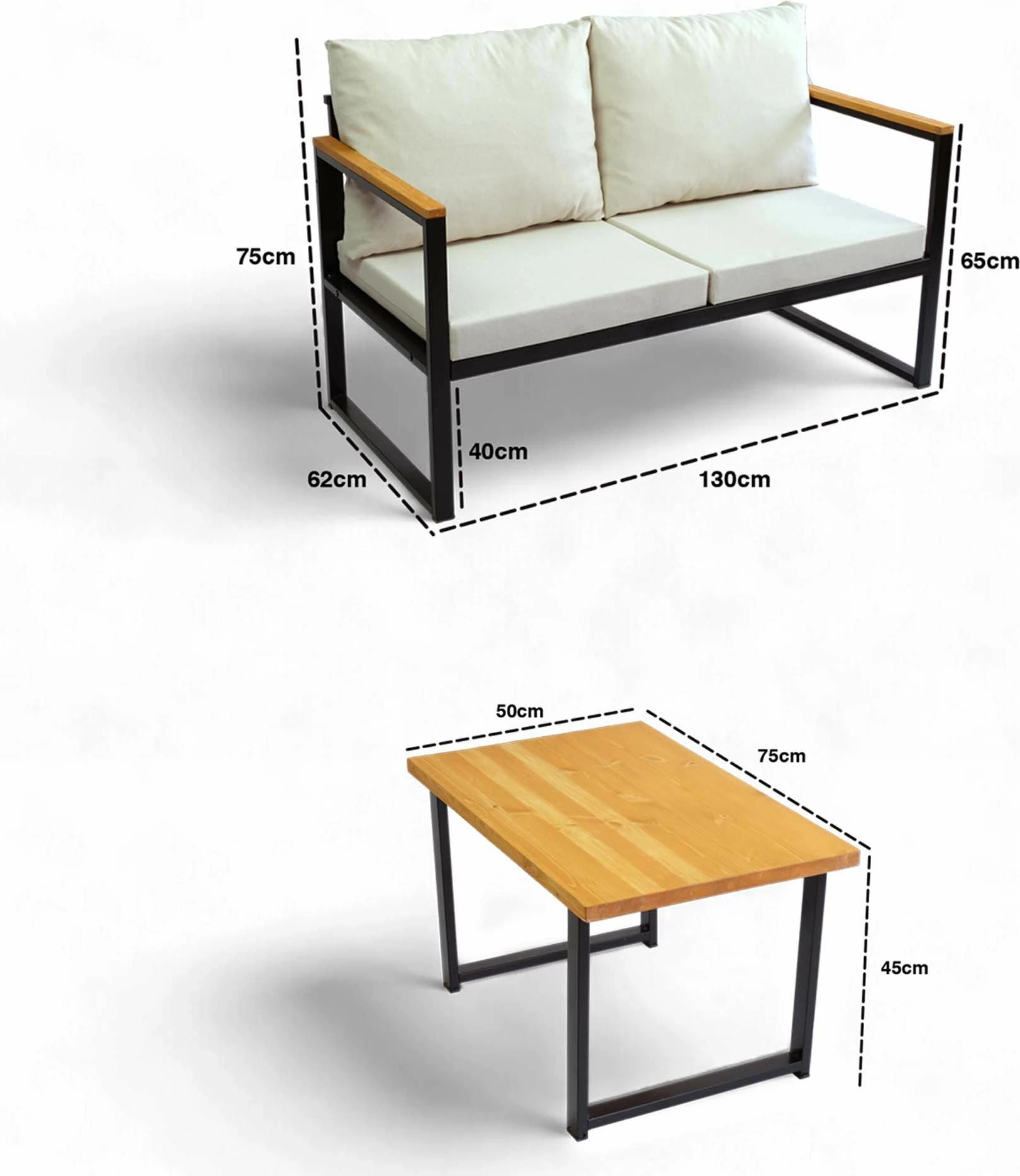 Set lounge për kopsht Skye Decor, CPT5544-130