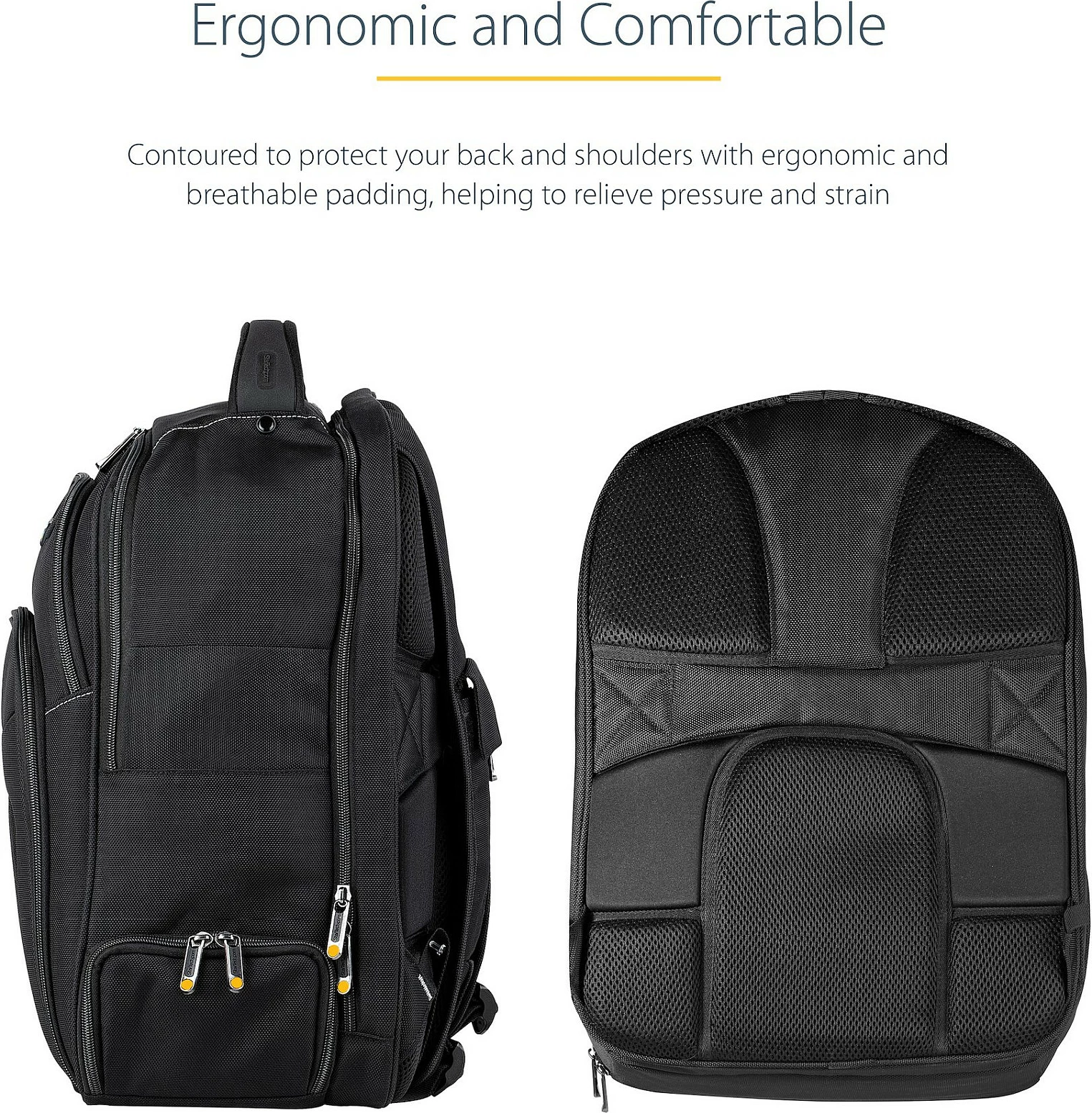 Çantë shpine për laptop StarTech 17.3", me organizer të heqshëm, najlon balistik, e zezë