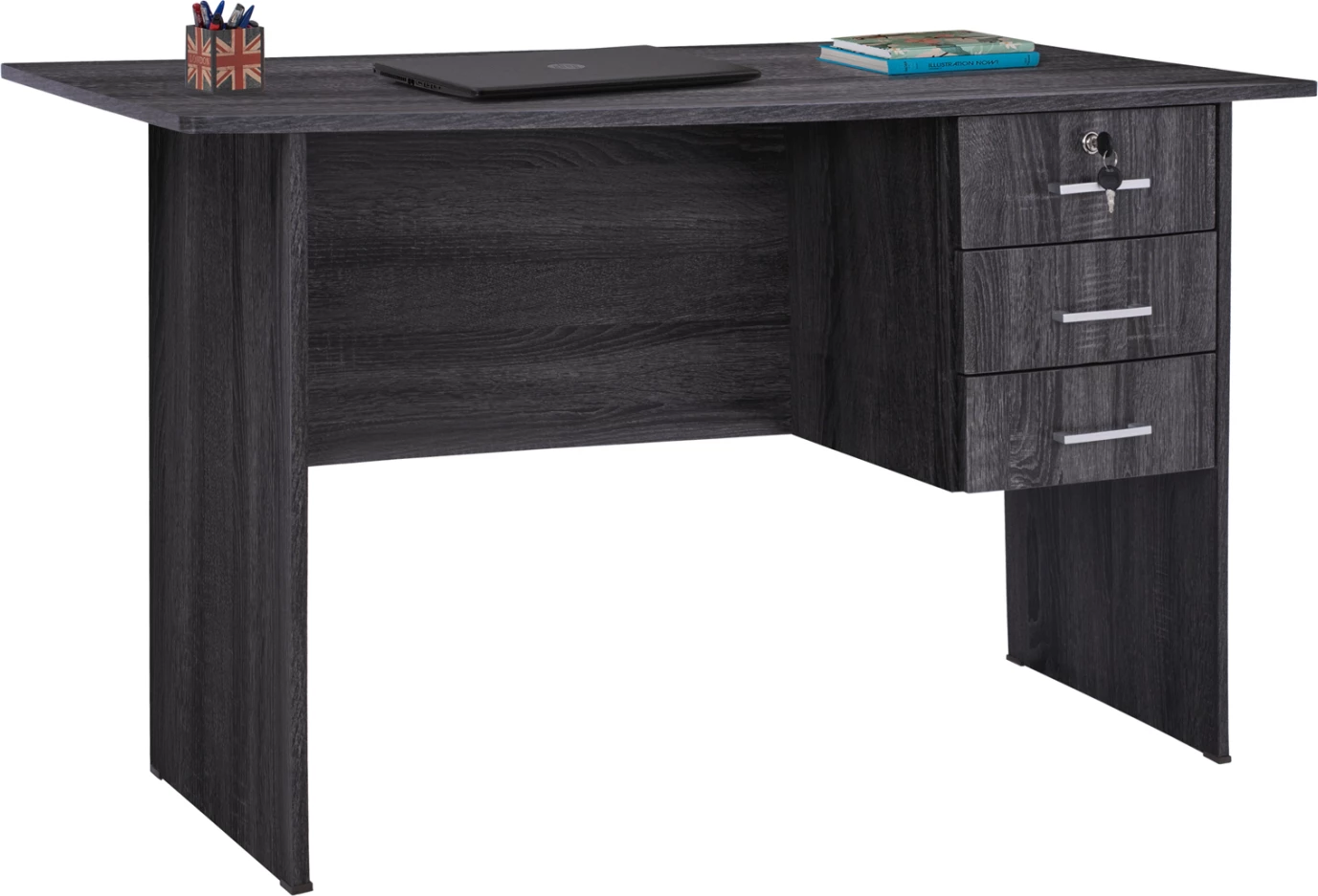 Melaminë për zyre me 3 sirtarë FH2268.01 ngjyrë gri 120x60x75 cm