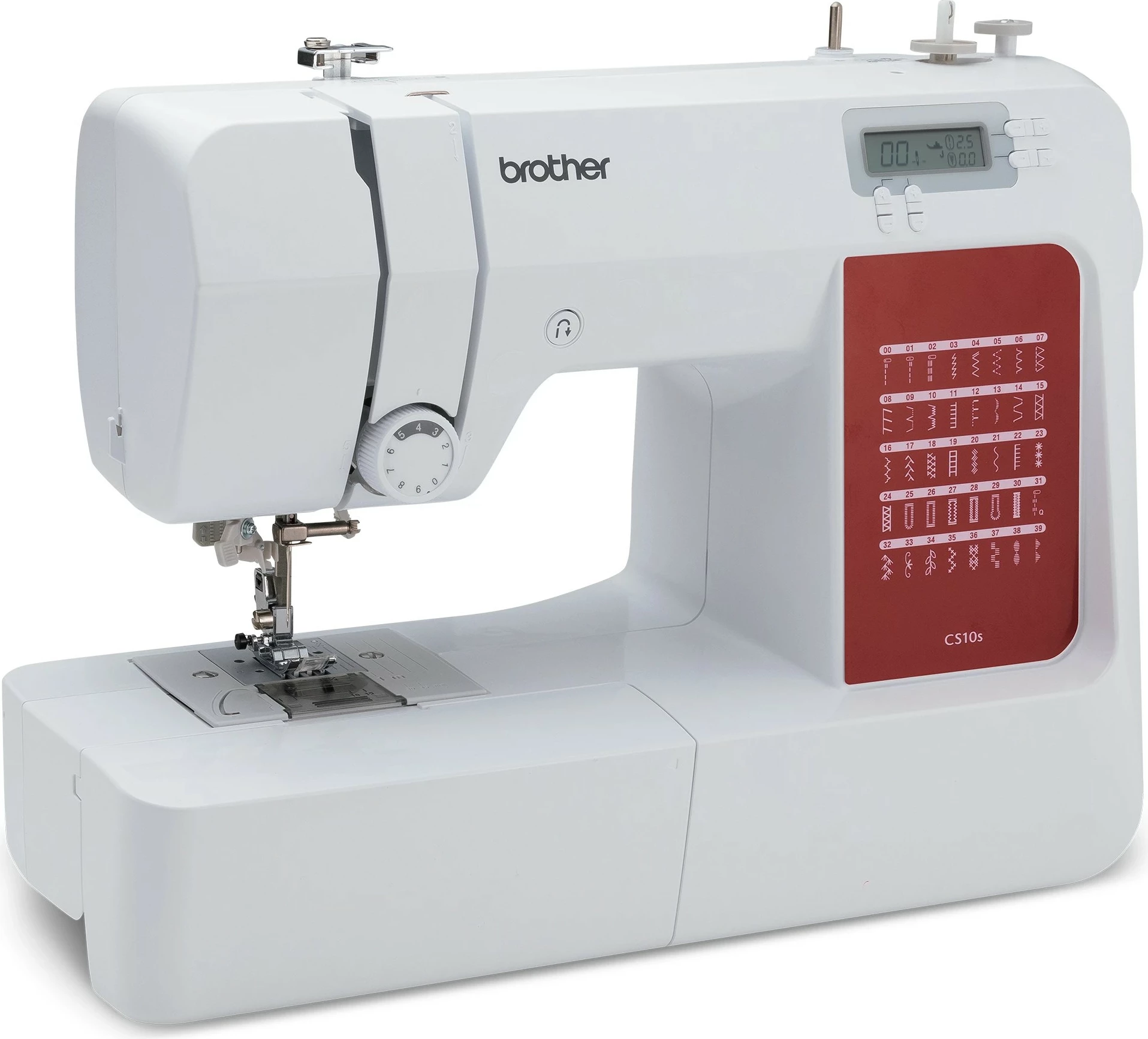 Makine qepëse Brother CS10s elektronike e bardhë