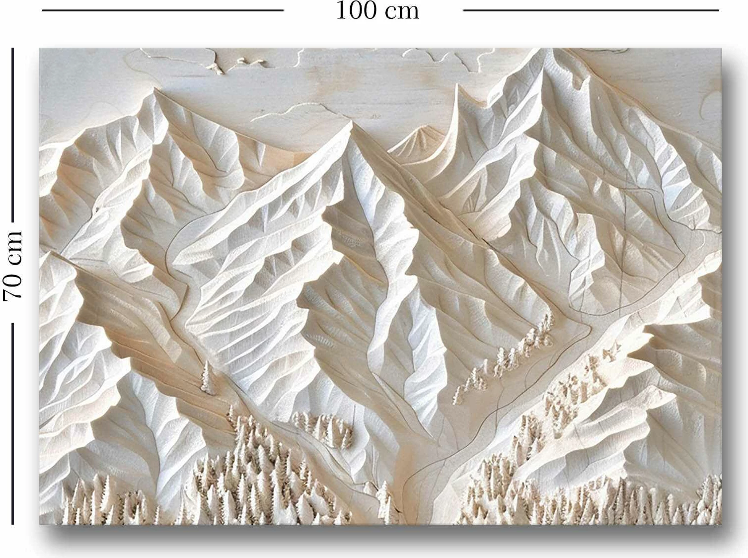 Pikturë dekorative në kanavacë, shumëngjyrëshe, Wallity, 70100Wabisabi-028, 70x100cm