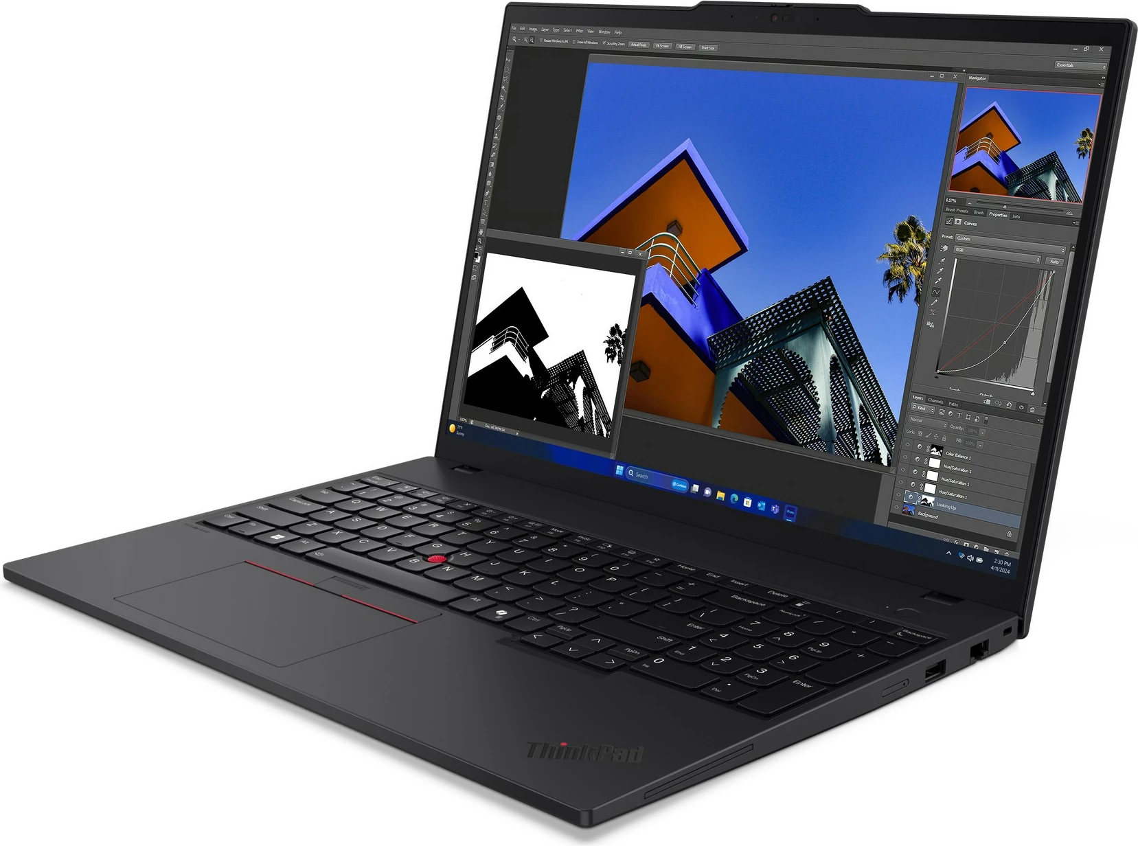 Laptop Lenovo ThinkPad T16 Gen 3, Intel Core Ultra 5, 16 GB RAM, 512 GB SSD, Ekran 16", Ngjyrë e zezë