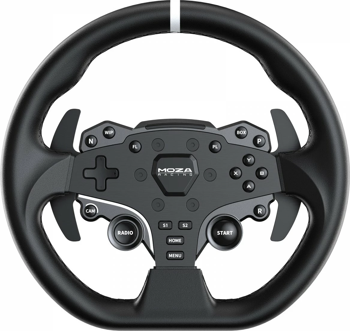 Set simulator garash Moza R5 RS20 Direct Drive 5.5Nm për PC, timon ES 280mm, pedale SR-P Lite 2, e zezë, bundle