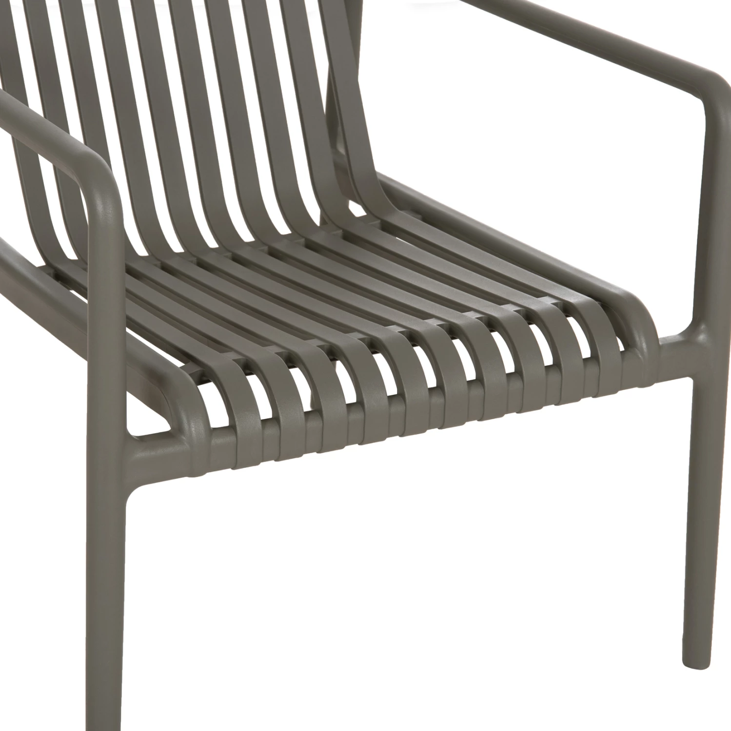 Karrige lounge për jashtë, ngjyrë ulliri, MALEN FH6626.05, polipropilen, 67x75x75cm