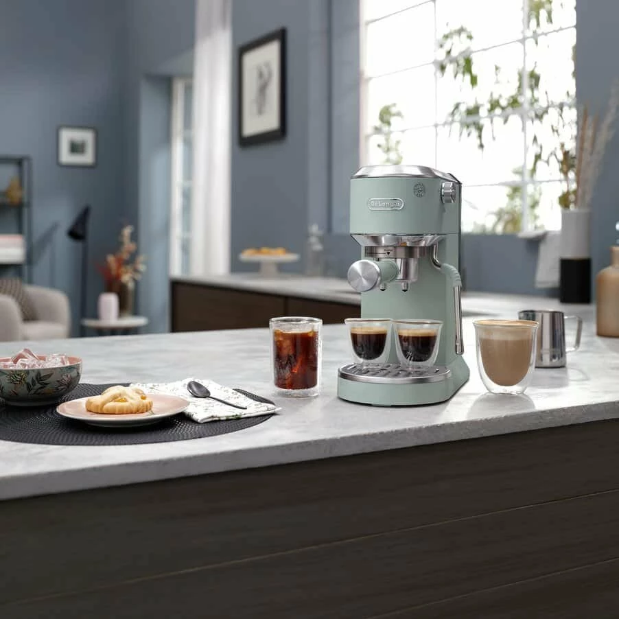 Aparat espresso DeLonghi Dedica Duo EC890.GR 15 bar 1450 W rezervuar 1.1 L, e gjelbër