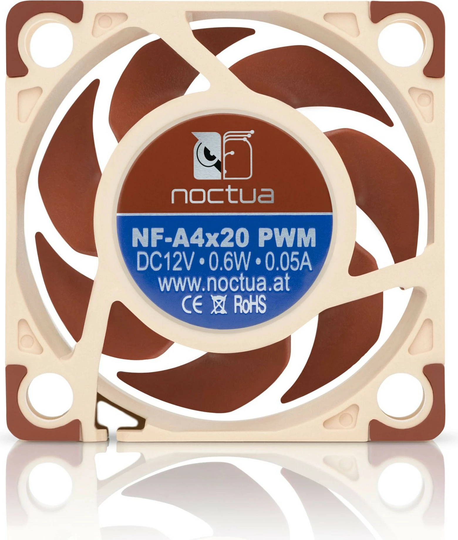 Ventilator kase NOCTUA NF-A4X20 PWM 4x4x20, bezhë/kafe