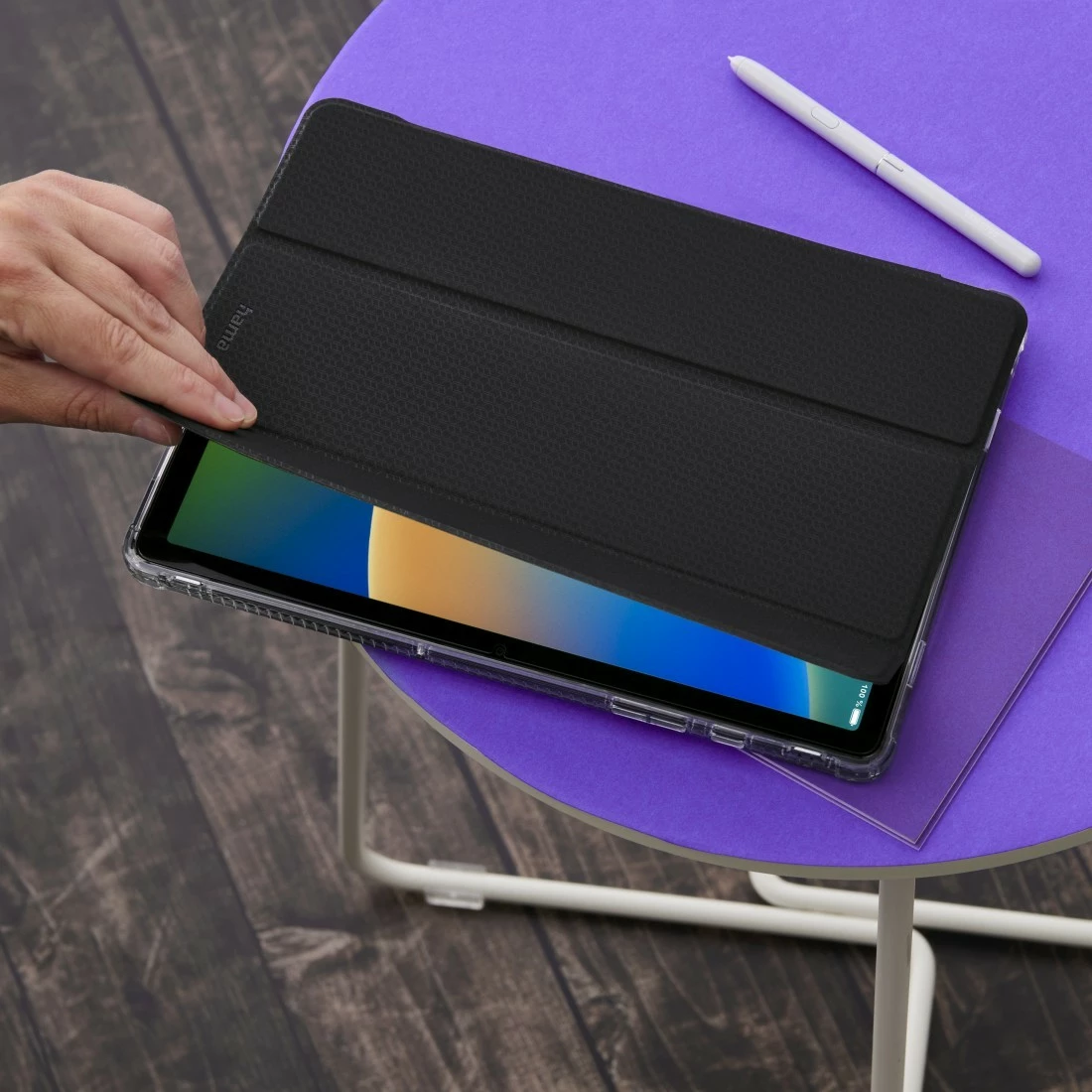 Mbështjellës Hama për iPad 10.9, gjenerata 2022, flap, i zi