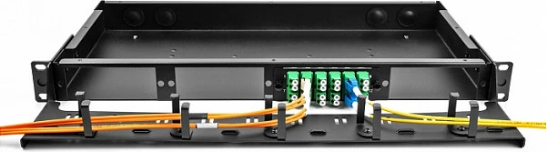 Panel adapteri fibër optike Delock LC Duplex UPC, 12 Port, Single-Mode, zi/blu