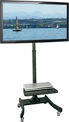 Stendë me rrota për TV/LCD VALUE 27-47", deri 35 kg, e zezë