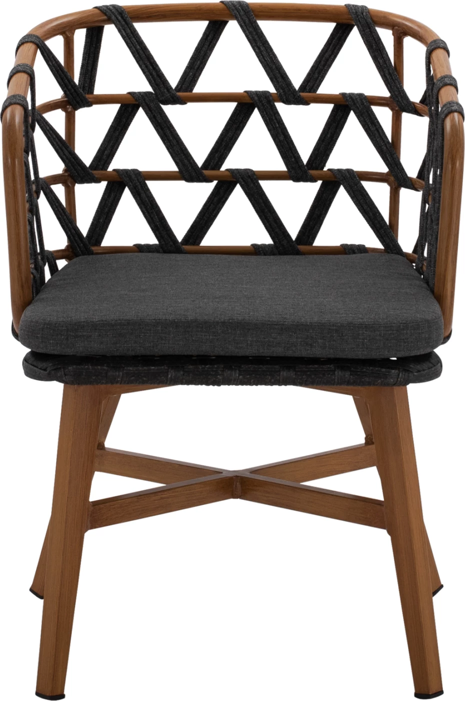 Karrige alumini RICKO FH5782.11 me rripa të gjerë gri 57x61x79 cm