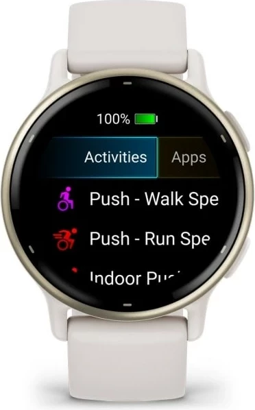 Smartwatch Garmin Vivoactive 5, 1.2" AMOLED, GPS, Bardhë