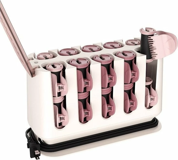 Rollerë termikë Remington PROluxe H9100 20 copë 25-32 mm bardhë/rozë