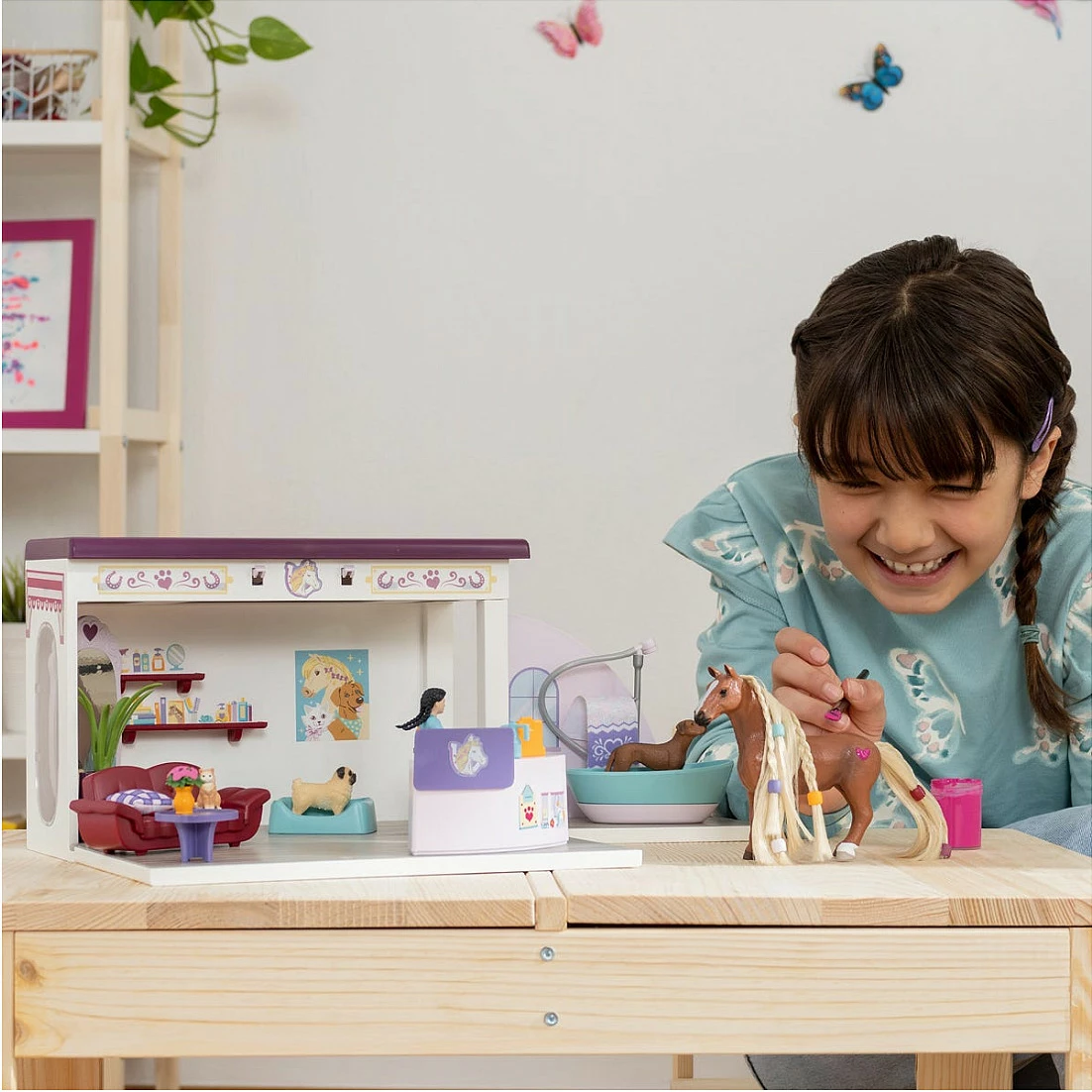 Set lodër Schleich Sofia's Beauties Tier Salon 42614, 66 pjesë