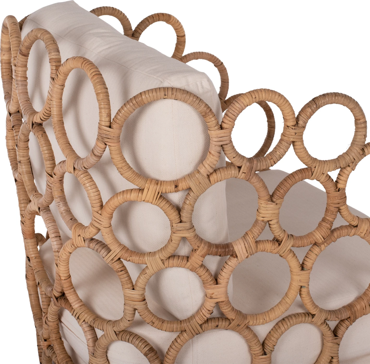 Karrige RINGER FH9341 rattan-metal ngjyrë natyrale 65x69x86H cm