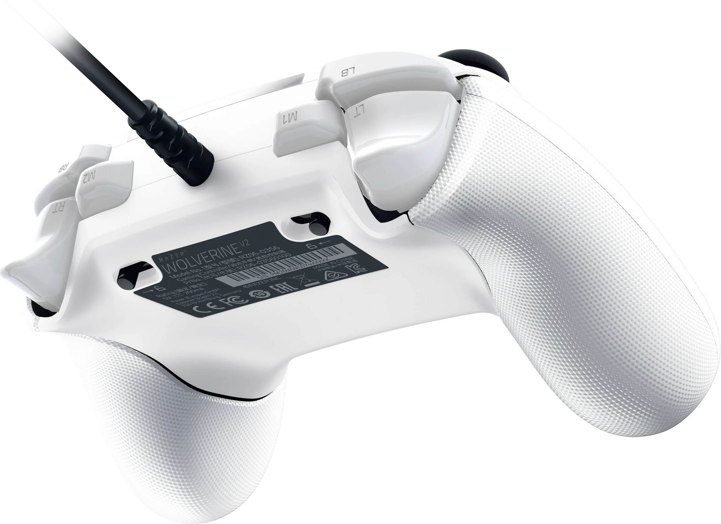 Gamepad Razer Wolverine V2, i bardhë