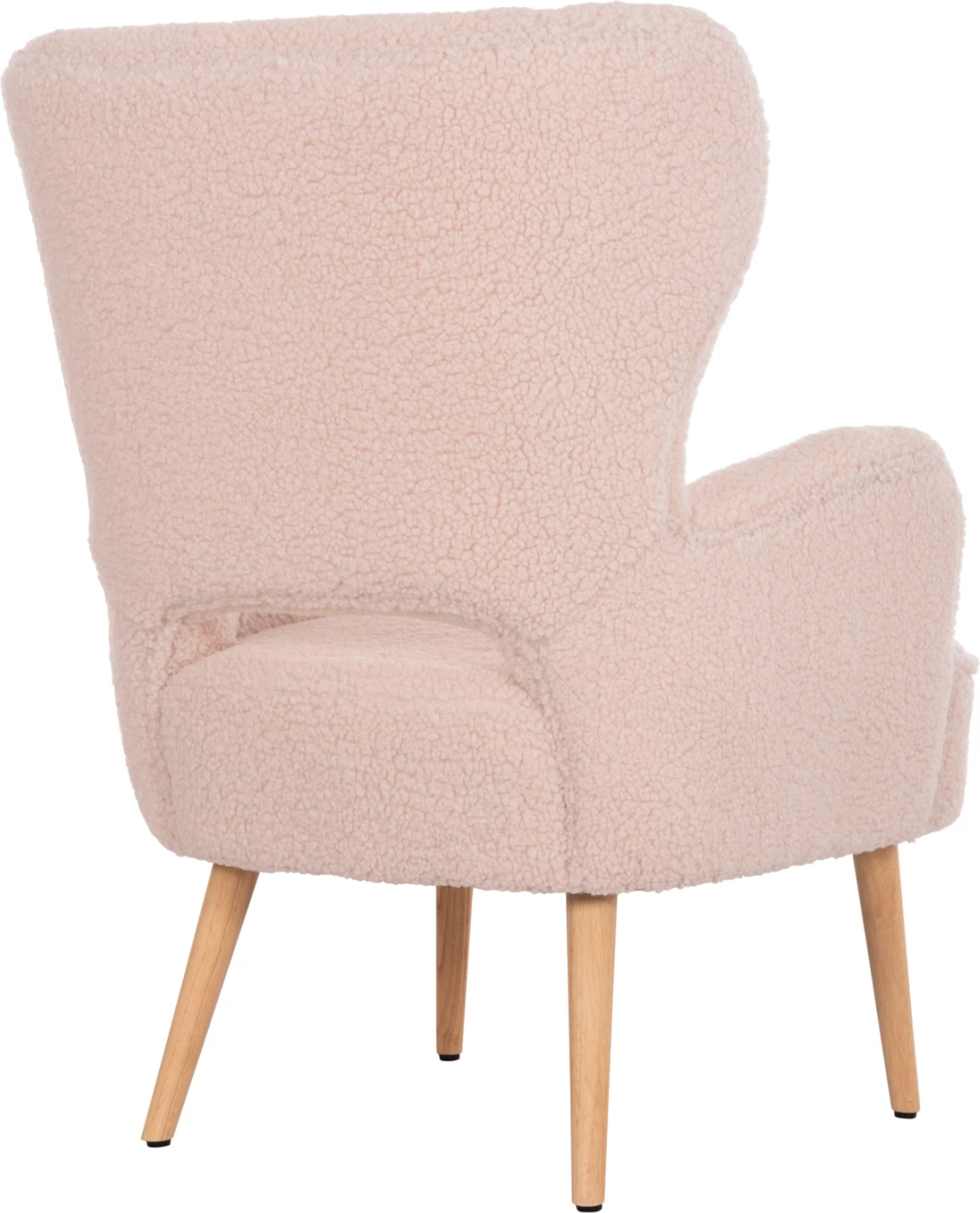 Fotelje MYLIE FH8394.23, pëlhurë boucle ecru, 66x75x93H cm