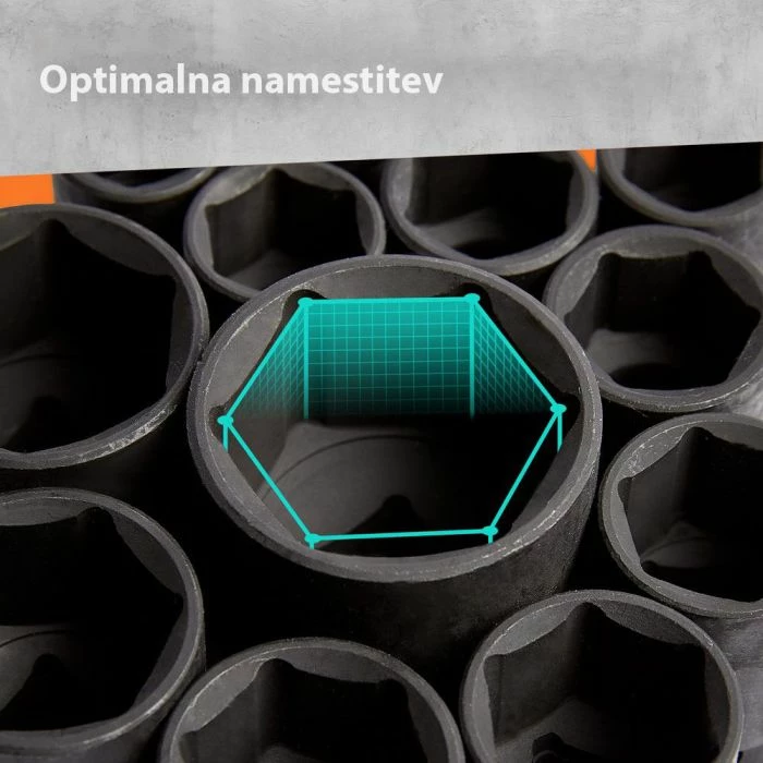 Set dopsash impact VONHAUS 3500318, 40 copë, metrik, me ekstensione, zi