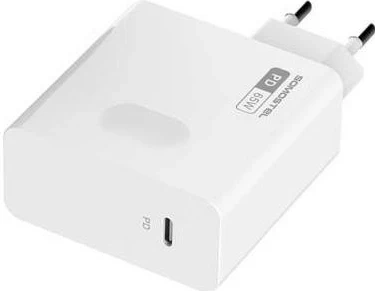 Karikues SOMOSTEL 65W GAN + kabllo Typ-C në Typ-C bardhë