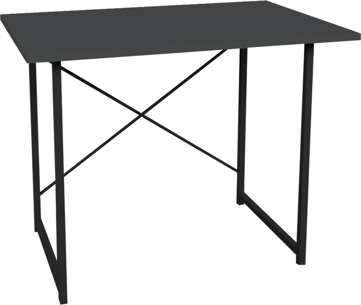 Tavolinë studimi Ustando, melaminë antracit, 90x60x72cm