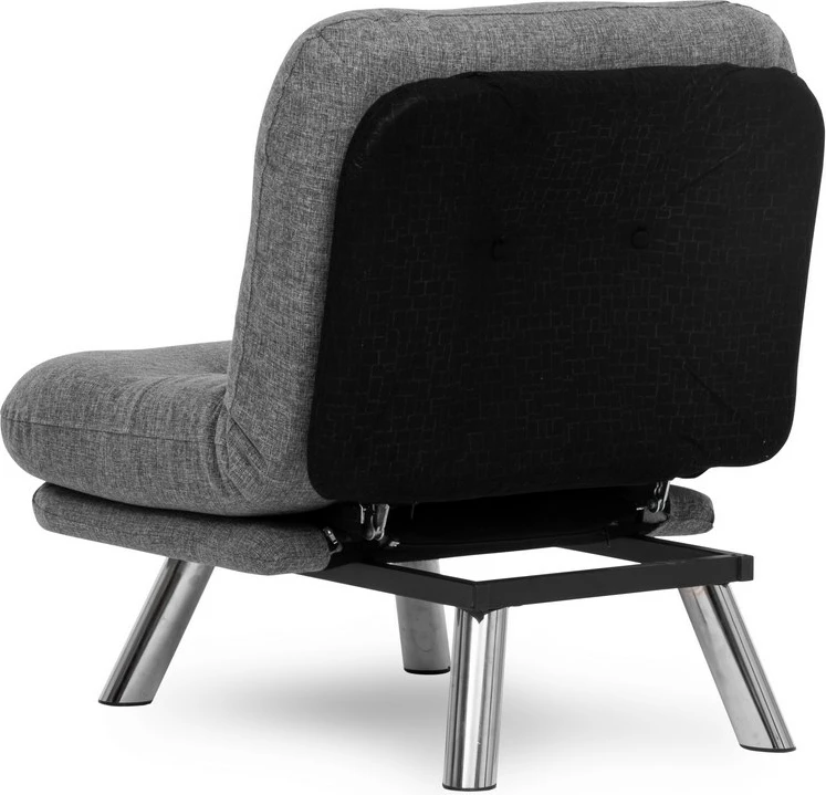 Krevat-karrige një vendësh Atelier del Sofa, Misa Small Solo, gri e çelët