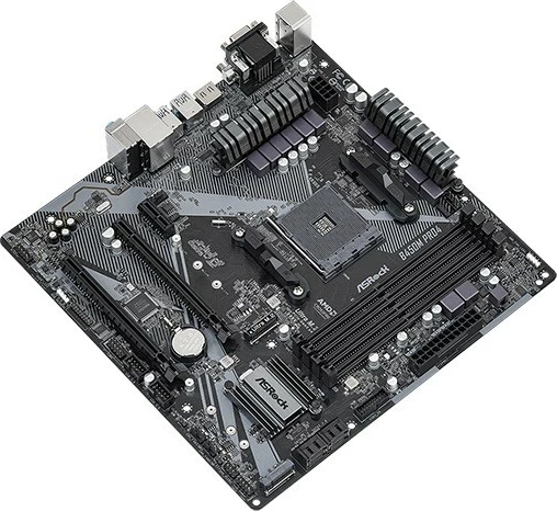 Pllakë amë ASRock B450M Pro4 R2.0, Socket AM4, uATX, 4 DDR4, e zezë