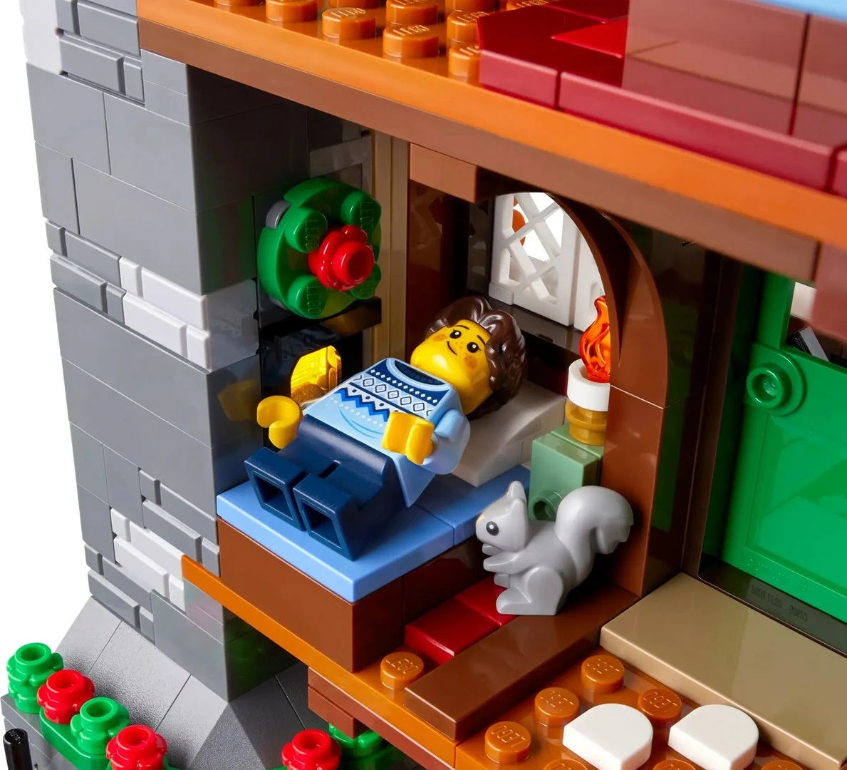 Set LEGO ICONS Alpine Lodge 10325, 1517 pjesë, me 5 minifigura