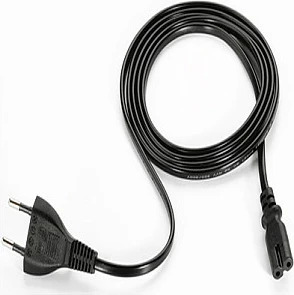 Kabllo rryme Zebra Eurostecker në IEC 60320 C7 (Figure-8), e zezë