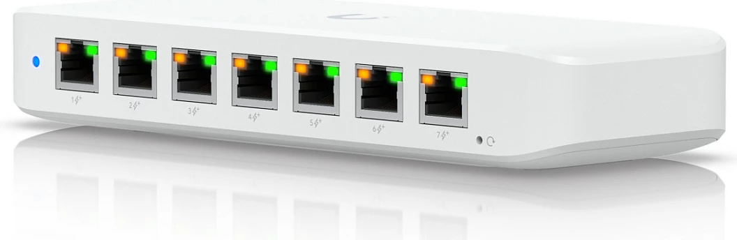 Switch Ubiquiti UniFi USW-Ultra-210W, 8 porte, POE++, 202W, bardhë